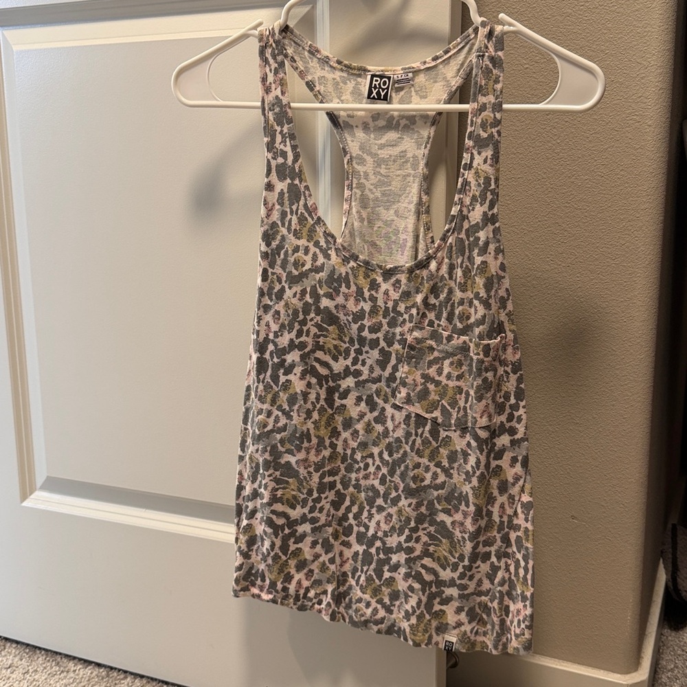 Roxy Multicolor Animal Print Tank Top